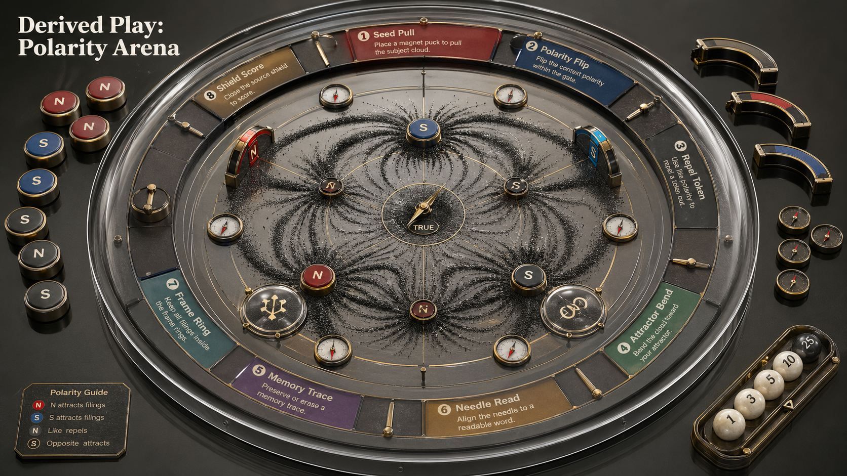 Derived Play: Polarity Arena — GPT Image 2 prompt example