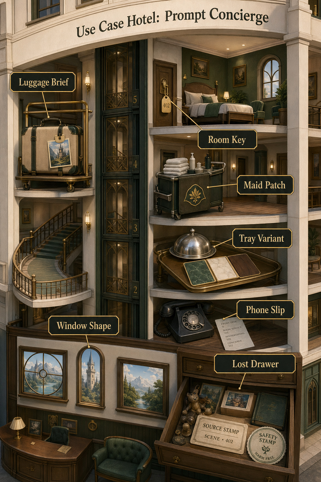 Use Case Hotel: Prompt Concierge — GPT Image 2 prompt example