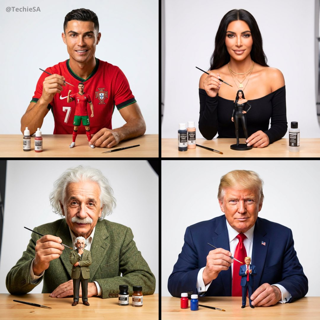 Miniature Self-Portrait Artist — GPT Image 2 prompt example